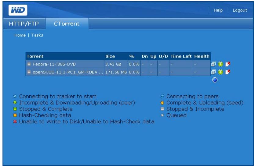 WESTERN DIGITAL WD SHARESPACE - Pour voir une tâche : - 1
