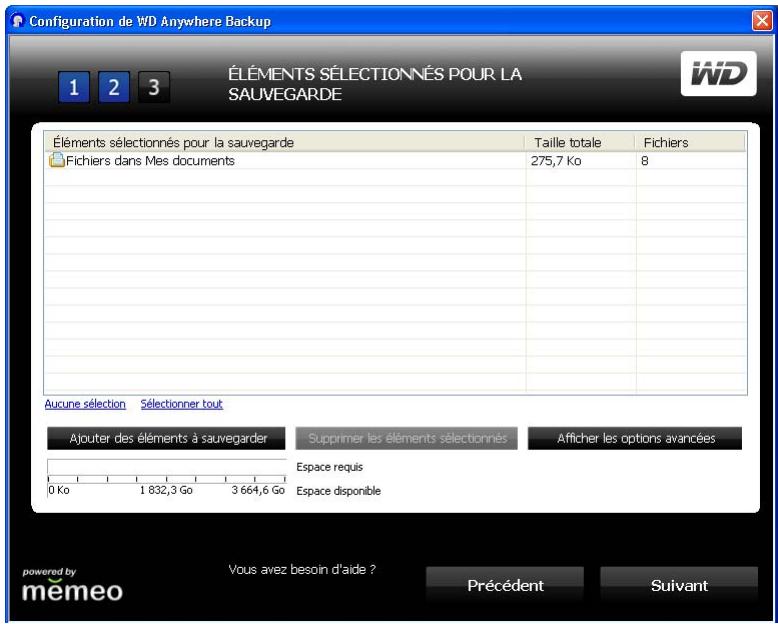WESTERN DIGITAL WD SHARESPACE - Sélection de vos propres éléments de sauvegarde - 3