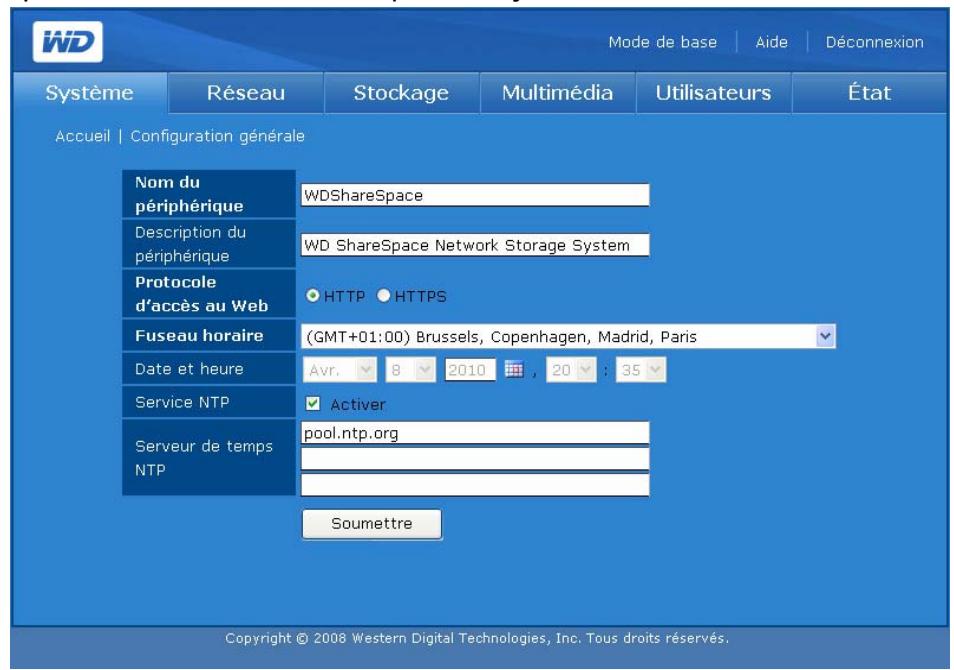 WESTERN DIGITAL WD SHARESPACE - Configuration générale - 2