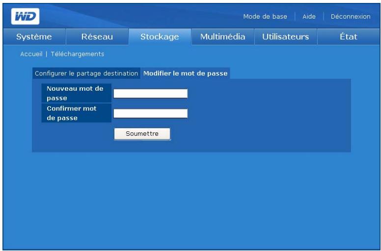 WESTERN DIGITAL WD SHARESPACE - Pour modifier le mot de passe downloader : - 2