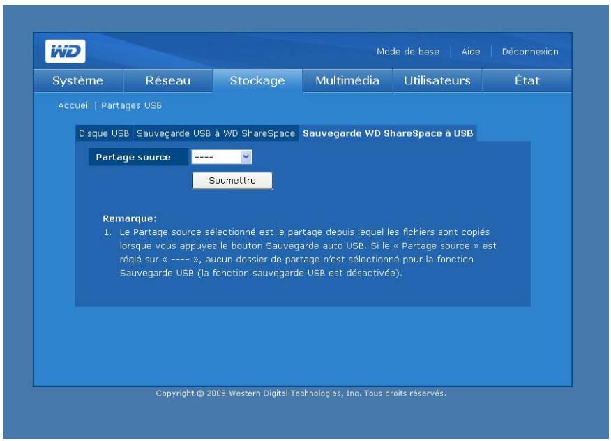 WESTERN DIGITAL WD SHARESPACE - Sauvegarde WS sharepoint à USB - 1