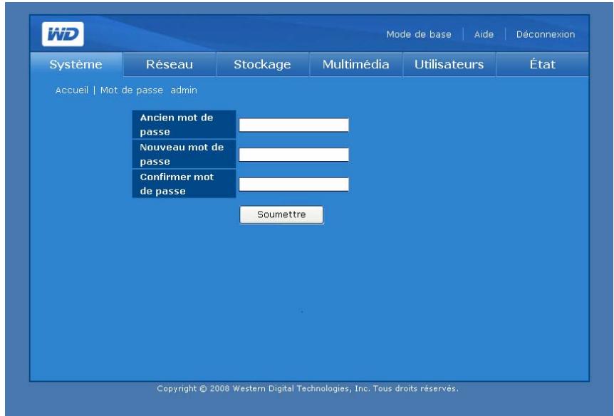 WESTERN DIGITAL WD SHARESPACE - Mot de passe admin - 2