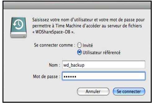 WESTERN DIGITAL WD SHARESPACE - Configuration de time machine - 5