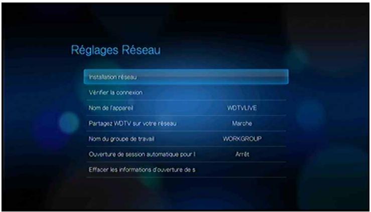WESTERN DIGITAL WD TV LIVE MEDIA PLAYER - Installation de la connexion ethernet (filaire) - 3