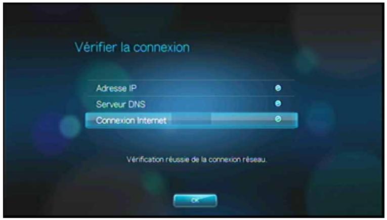 WESTERN DIGITAL WD TV LIVE MEDIA PLAYER - Vérification de la connexion réseau - 2