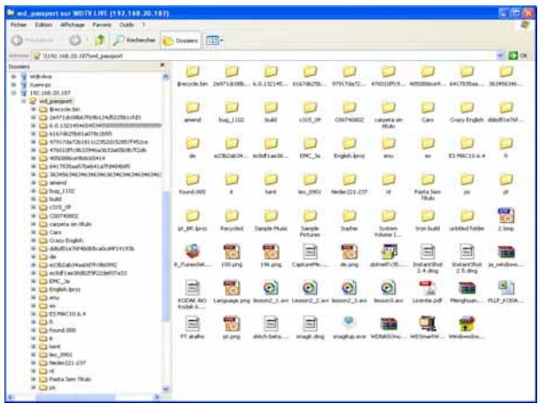 WESTERN DIGITAL WD TV LIVE MEDIA PLAYER - Déplacement de fichiers entre le lecteur multimédia et un ordinateur windows - 3