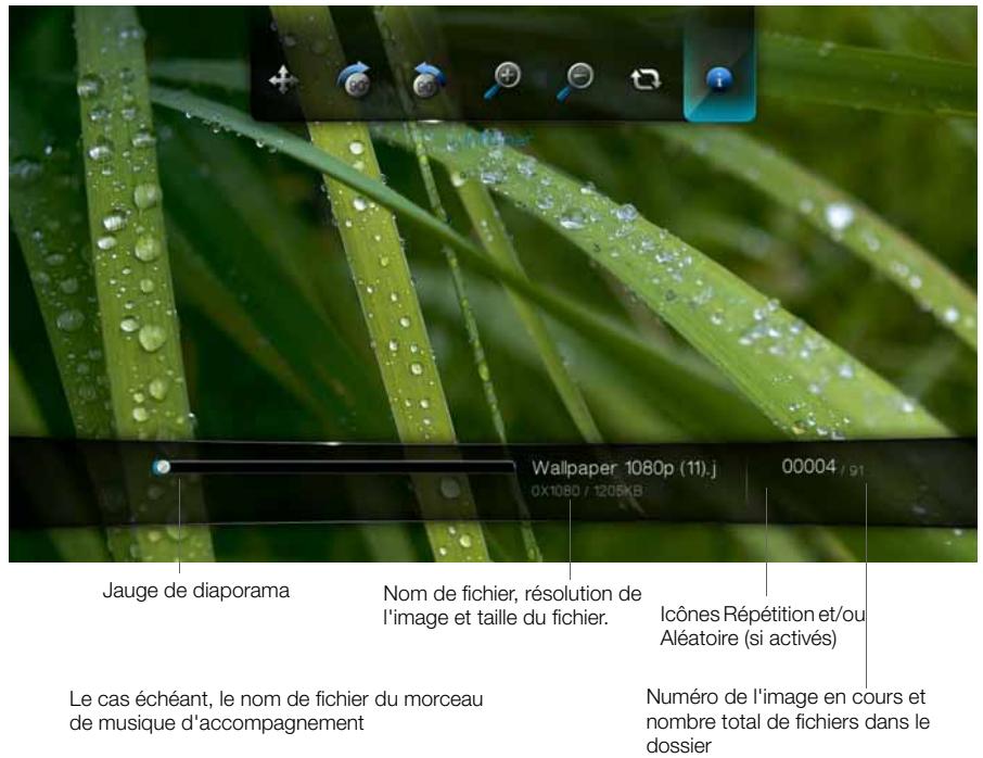 WESTERN DIGITAL WD TV LIVE MEDIA PLAYER - Afficher le volet d'information diaporama - 1
