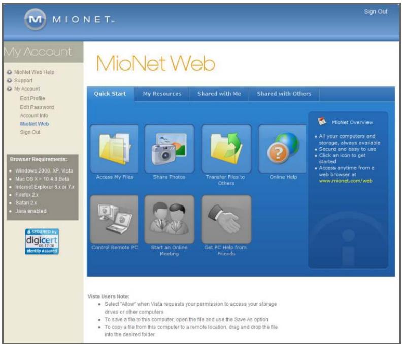WESTERN DIGITAL WORLD EDITION - Utilisation de mionet web (après l'enregistrement) - 1
