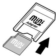 MITSUBISHI M430I - Comment insérer /extraire la carte miniSDTM - 4