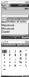 MITSUBISHI M430I - Insertion de caractères spéciaux. d'icones d'e-mail ou de texte - 1