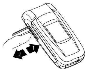MITSUBISHI M430I - Comment insérer /extraire la carte miniSDTM - 2