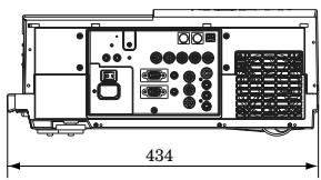 MITSUBISHI XL5950LU - Vues de l'appareil dans les trois dimensions (mm) - 4