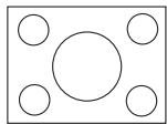 MITSUBISHI EX200 - Identification de la taille de projection souhaitatione - 1