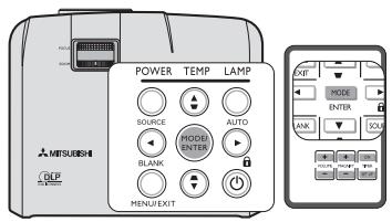 MITSUBISHI EX200 - Sélection d'un mode d'image - 1