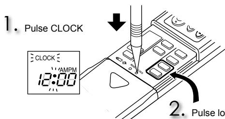 MITSUBISHI MSC-GE25VB - Ajuste de la hora actual - 1
