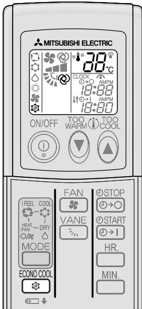 MITSUBISHI MSC-GE25VB - FUNZIONAMENTO "ECONO COOL" - 1