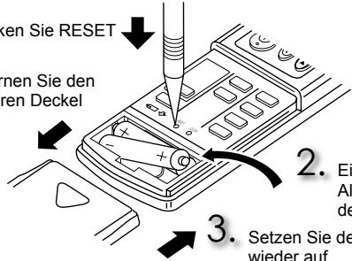 MITSUBISHI MSC-GE25VB - Einstellen des Typs - 4