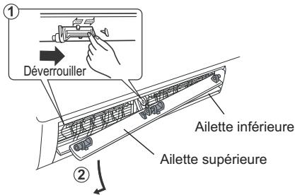 MITSUBISHI MSZ-GE25VA - Sortie d'air et ventilateur (avant de proceder au nettoyage, assurez-vous que le ventilateur ne tourne plus) - 2