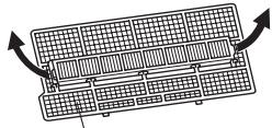 MITSUBISHI MSZ-GE25VA - Envers du filtré à air - 1