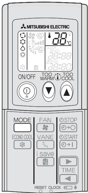 MITSUBISHI MSZ-GE25VA - SELECTION DES MODES DE FONCTIONNEMENT - 1