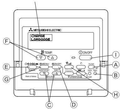 MITSUBISHI PKFY-P-NKMU-E - Function selection of remote controller - 1