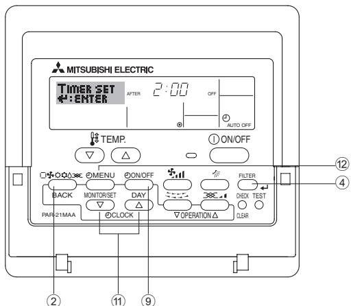MITSUBISHI PKFY-P-NKMU-E - Temporizador de apagado automatico - 1