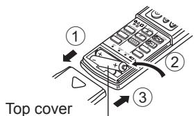 MITSUBISHI PKFY-P-NKMU-E - Battery installation/replacement - 1
