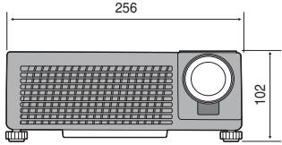 MITSUBISHI SD206U - Vues de l'appareil (unité : mm) - 3