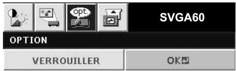 MITSUBISHI SD206U - Pour activer la fonction de verrouillage par mot de passage : - 1