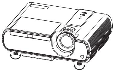 MITSUBISHI SD220U - Utilisation des pieds de réglage (avant) - 1