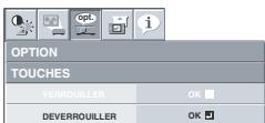 MITSUBISHI SD220U - Pour annuler la fonction de verrouillage par mot de passe : - 1