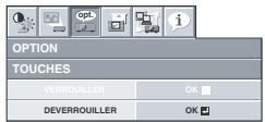 MITSUBISHI XD600U - Pour annuler la fonction de verrouillage par mot de passage: - 1