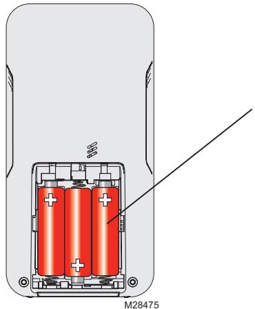 MITSUBISHI MRCH1 - Remplacement des piles (régulateur central portatif) - 1