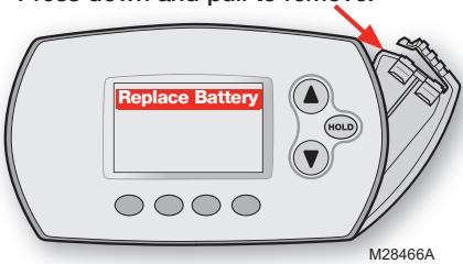 MITSUBISHI MRCH1 - Battery replacement (remote controller) - 1