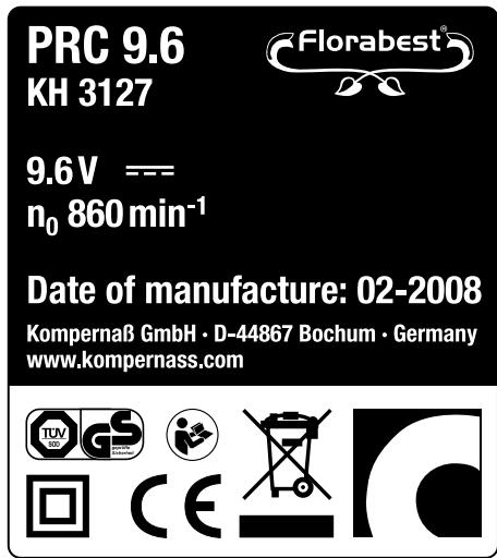 FLORABEST KH 3127 / PRC 9.6 CORDLESS BRANCH CUTTER - Chargeur PRC 9.6 - 01 : - 1