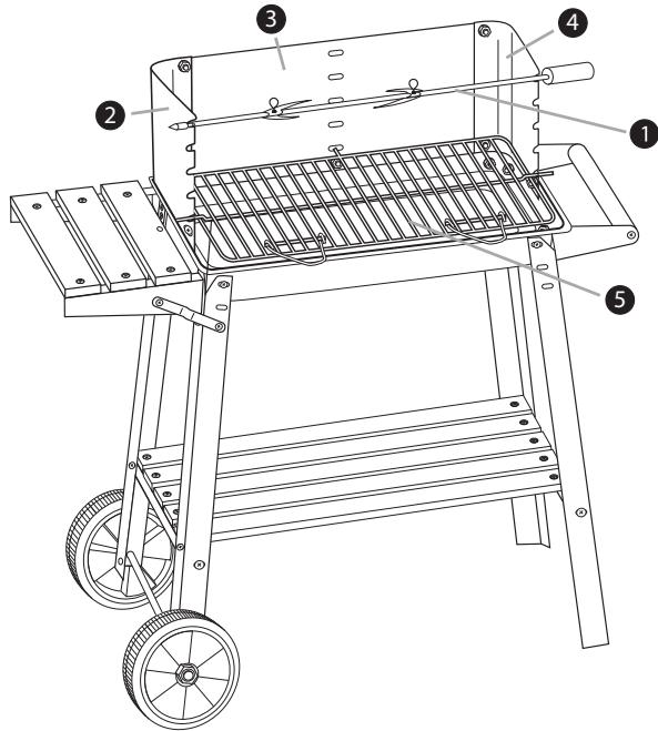 FLORABEST FGW 84 A1 TROLLEY BARBECUE - Schritt 8 - 1