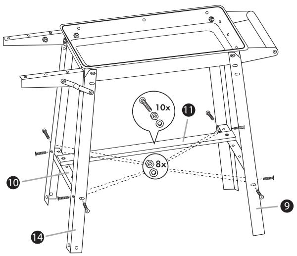 FLORABEST FGW 84 A1 TROLLEY BARBECUE - Schritt 3 - 1