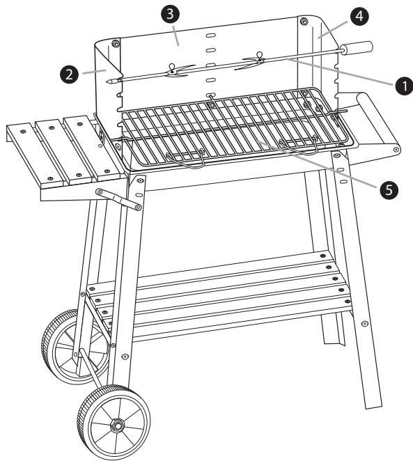 FLORABEST FGW 84 A1 TROLLEY BARBECUE - Passaggio 8 - 1