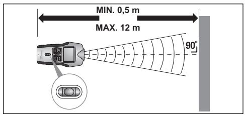 POWERFIX KH 2934 ULTRASONIC DISTANCE METER - Beachten Sie folgende Abbildungen: - 1