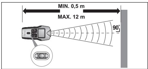 POWERFIX KH 2934 ULTRASONIC DISTANCE METER - Let op de volgende afbeeldingen: - 1