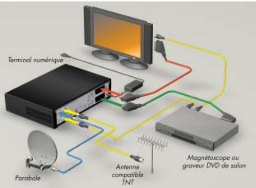 CANALSAT MEDIASAT MAX - CAS B : ANTENNE SATELLITE ET ANTENNE HERTZIERNE COMPATIBLE TNT - 1