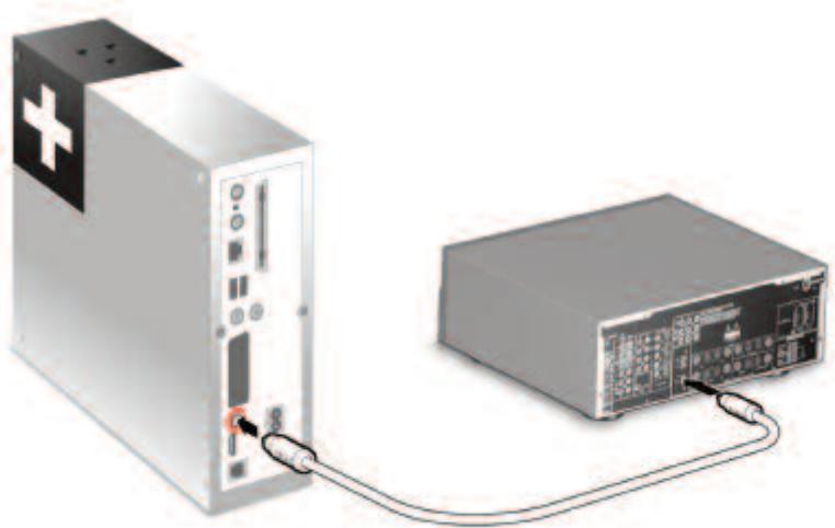 CANALSAT DECODEUR +LE CUBE - Étape 4 : Raccordement à un amplificateur home cinéma - 1