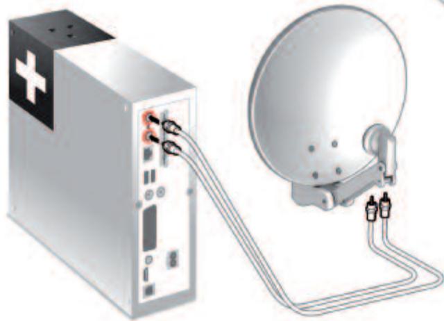 CANALSAT DECODEUR +LE CUBE - Cas A : antenne à simple LNB ou installation collective - 2