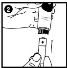 REMINGTON NEDH-2600 - Inserting the Battery - 2