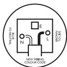 REMINGTON AC5011,  AC5011,  AC8000 KERATIN THERAPY - WIRING INSTRUCTIONS UK PLUGS ONLY - 1