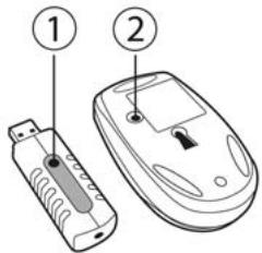 THRUSTMASTER NOMAD PACK WIRELESS 2 - VERWENDEN DER WIRELESS MINI-MOUSE - 1