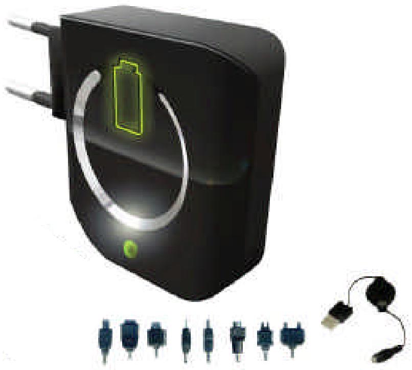 IDK MULTIMEDIA PW-100 - Chargeur Universal de Voyage - 1