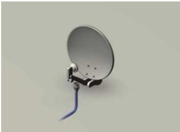 CANAL PLUS DUAL-S - CAS A : ANTENNE A SIMPLE LNB - 1