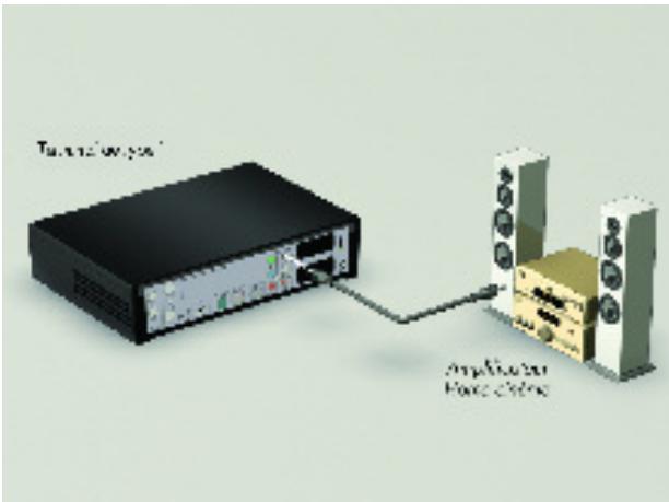 CANAL PLUS MEDIASAT MAX - RACCORDEMENT A UN AMPLIFICATEUR HOME CINEMA - 1