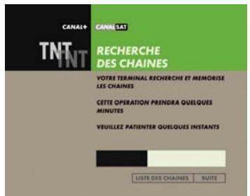 CANAL PLUS DECODEUR DUAL T - → ETAPE B : MEMORISATION DES CHAINES DE LA TNT - 1